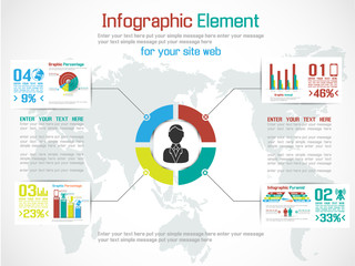 INFOGRAPHIC MODERN PEOPLE BUSINESS ECONOMY NEW STYLE YELLOW