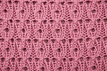 Pink wool
