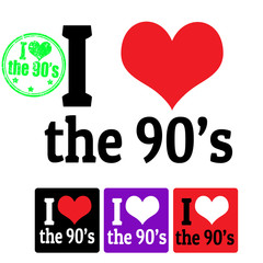 I love the 90's sign and labels