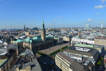 Hamburger Rathaus, Innenstadt, City, Rathausmarkt, Bürgerschaft