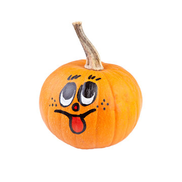 Halloween pumpkin with smile face