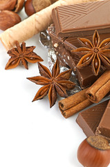 chocolate,nuts and spice