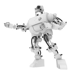 freigestellter humanoider Roboter