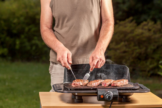 Electric Grill stock photo. Image of studio, household - 18878294