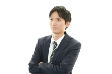 笑顔のビジネスマン