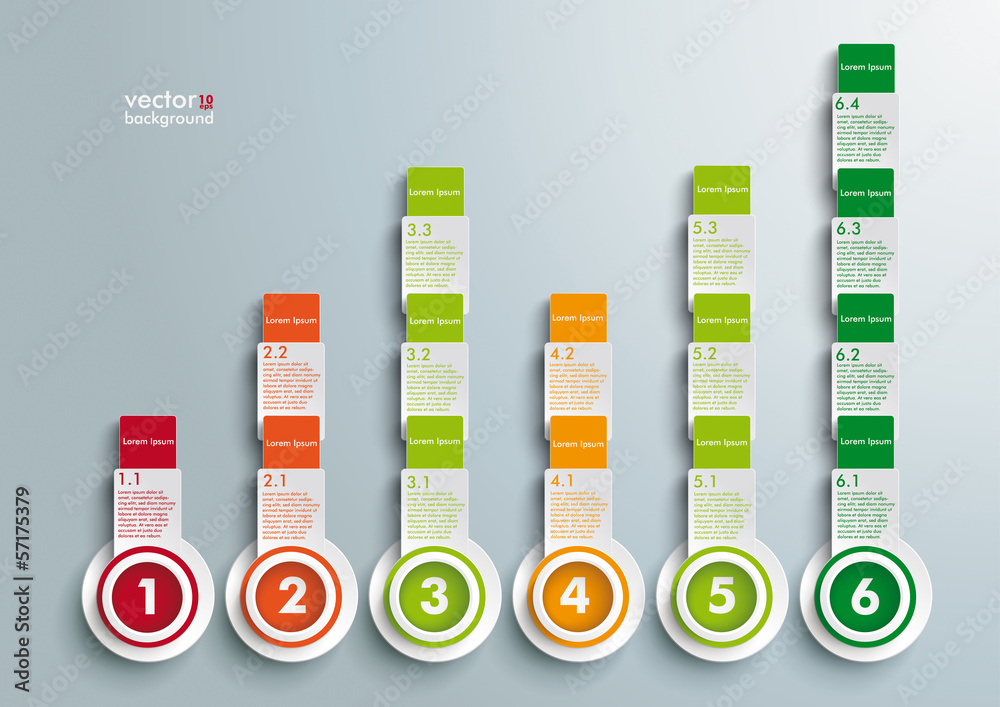 Sticker success chart circles batched rectangles