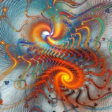 Fractal spiral background