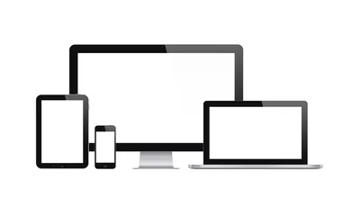 Foto op Plexiglas Modern tehnology devices set © bloomicon