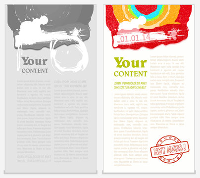 Abstract vector poster, place for your magazine or brochure