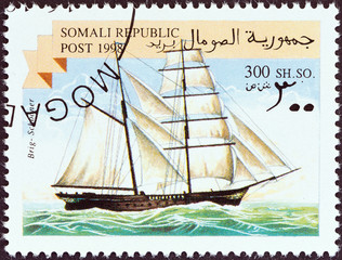 Brig sailing ship (Somalia 1998)