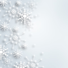 Best abstract Christmas snowflakes background
