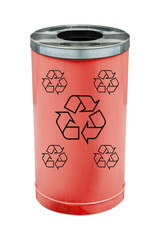 recycle red bin