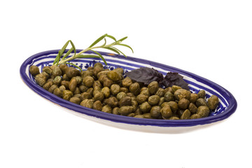 Capers in the bowl