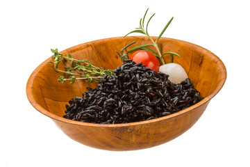 Black boiled rice