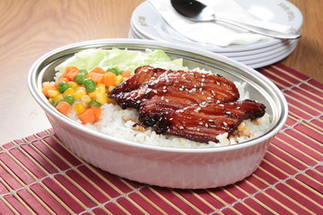 baked pork risotto