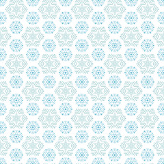 Seamless snowflakes pattern