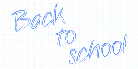 Back To School Text Mathematical Grid Background