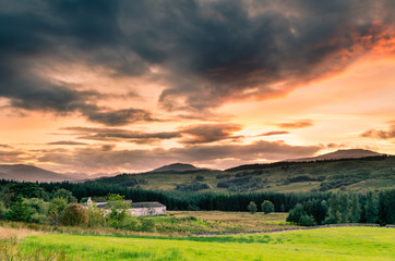 Sunset in the Highlands