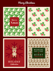 Christmas Pattern background for card poster flyer banner