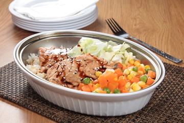baked pork risotto