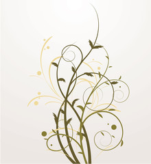 Floral abstract. Vector.