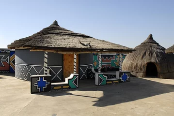 Keuken foto achterwand Zuid-Afrika Ndebele dorp Zuid-Afrika