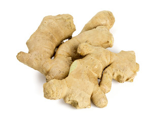 ginger root isolated on white background