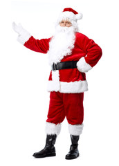 Santa Claus isolated on white.