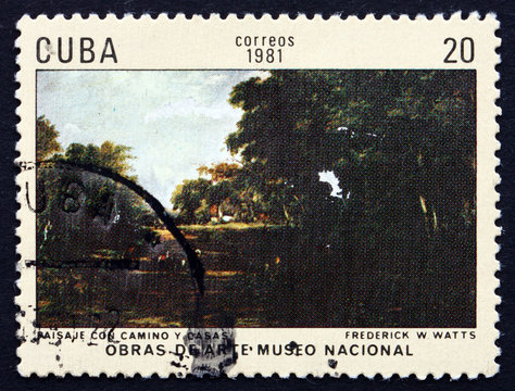 Postage stamp Cuba 1981 Gardens, Palma de Mallorca
