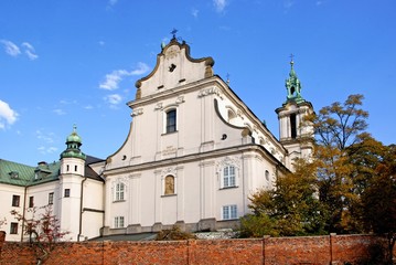 Fototapeta na wymiar church of Paulinites monastery in Krakow