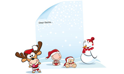 Merry Christmas postcard