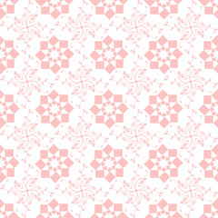seamless geometric and floral pattern