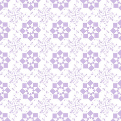 seamless geometric and floral pattern
