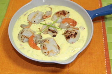 cassolette de saint-jacques