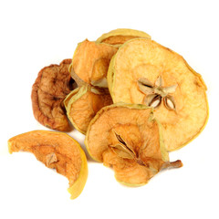 Dried Apples Isolated on White Background
