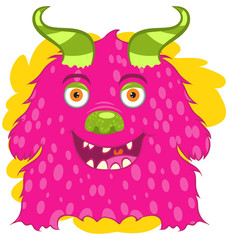 Illustration vector of cartoon cute monster