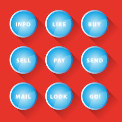 Blue buttons