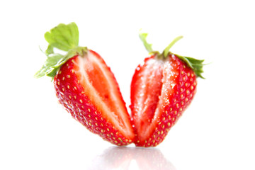 isolated strawberry