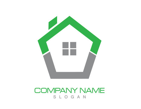 Modern house logo