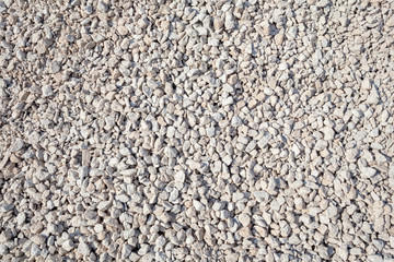 small stone on construction site