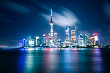 horizon de shanghai la nuit