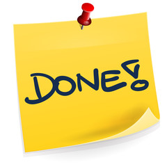 Done Sticky Note