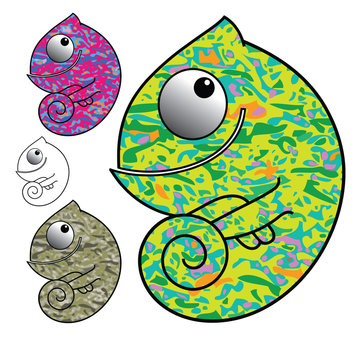 camouflage chameleon set