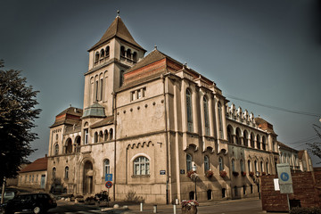 Fototapeta na wymiar Croatian national hall building, Krizevci, Croatia