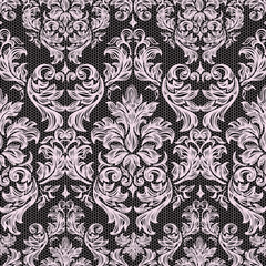 Baroque seamless vintage lace background