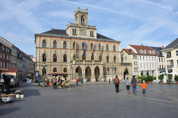 Weimarer Rathaus, Marktplatz, Stadtverwaltung, Thüringen, Weimar