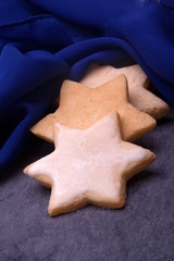 christmas lemon star shaped cookies