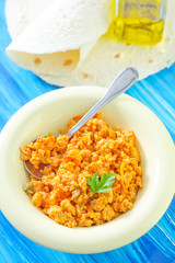 minced meat with sauce