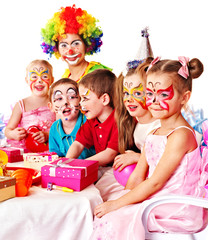 Obraz na płótnie Canvas Child birthday party .