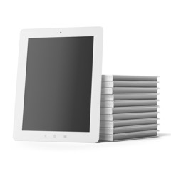 Tablet Computer with  Books